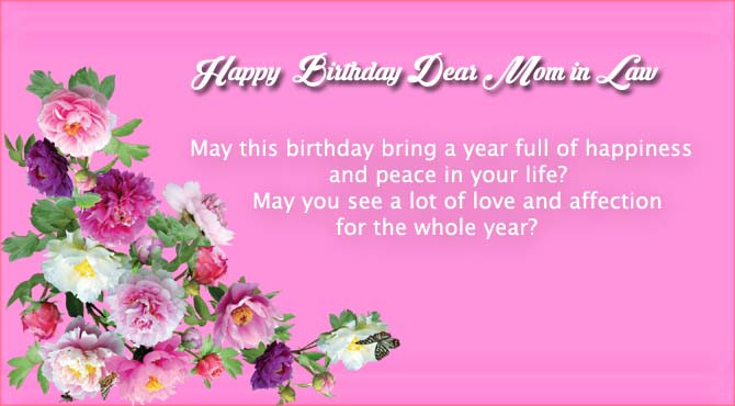 Birthday Wishes To Mother In Law
 Happy Birthday Quotes for Mom in Law
