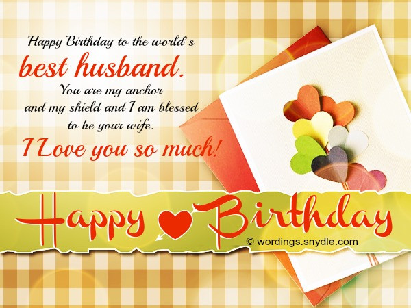 Birthday Wishes To My Husband
 Birthday Wishes for Husband Husband Birthday Messages and
