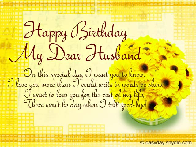 Birthday Wishes To My Husband
 Birthday Messages for Your Husband Easyday