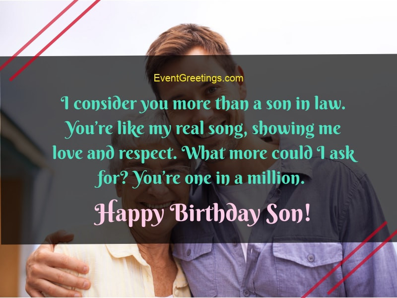 Birthday Wishes To Son In Law
 Birthday Wishes For Son In Law Perfect Gesture to Show Love