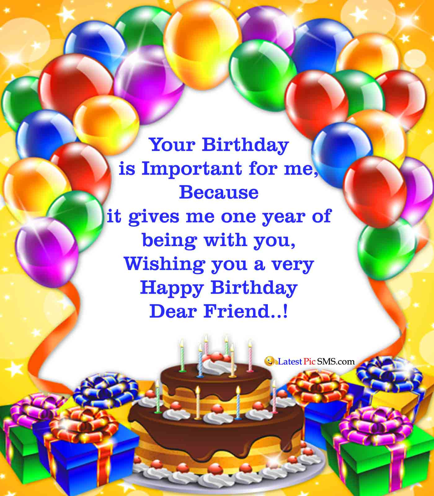 Birthday Wishes To Your Best Friend
 Happy Birthday Wishes for Best Friend