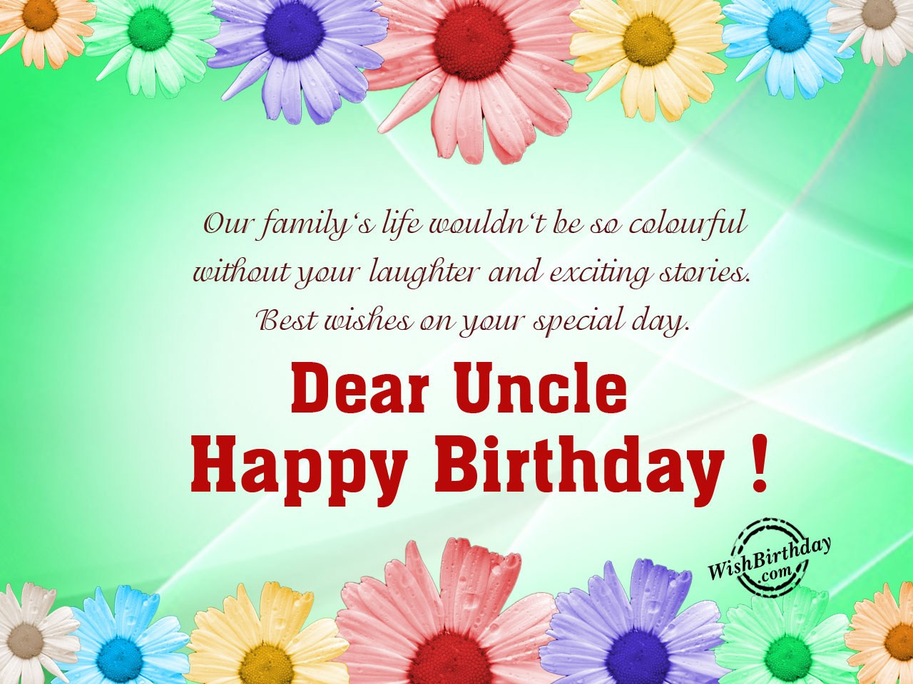 Birthday Wishes Uncle
 Birthday Wishes For Uncle Birthday