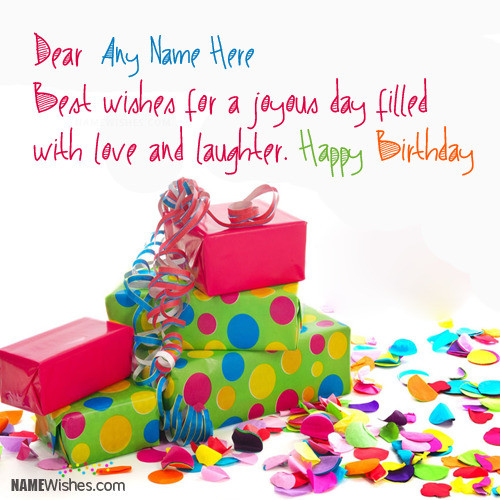 Birthday Wishes With Name
 Happy Birthday Messages With Name