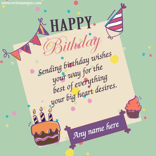 Birthday Wishes With Name
 happy birthday wishes cards with name images for free