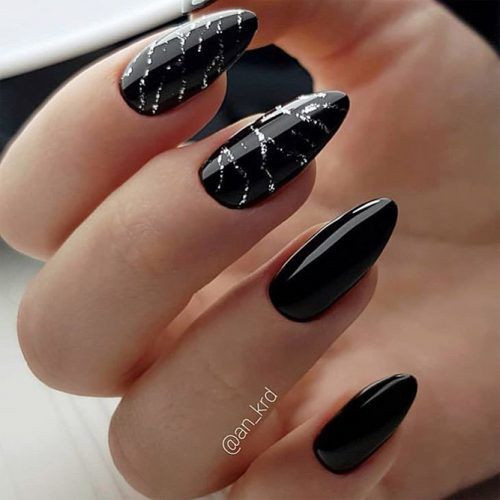 Black And Glitter Nail Designs
 BLACK GLITTER NAILS DESIGNS THAT ARE MORE GLAM THAN GOTH