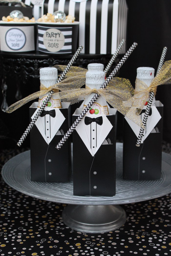 Black And White Birthday Party Ideas
 Kara s Party Ideas Black & White New Year s Eve Party