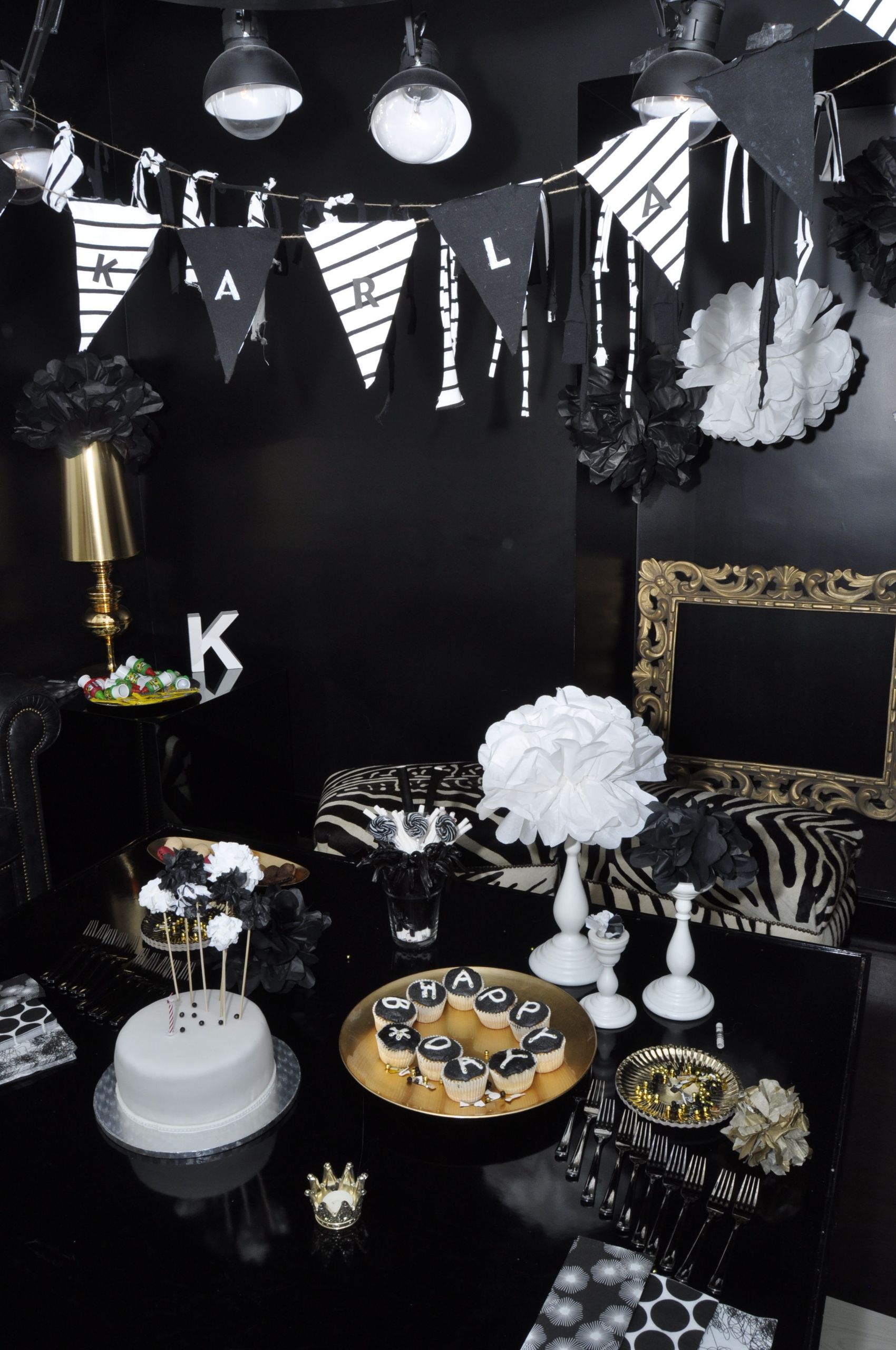 Black And White Birthday Party Ideas
 Black & White Birthday