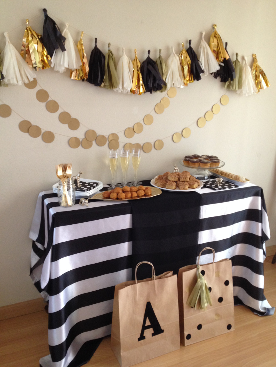 Black And White Birthday Party Ideas
 Black White & Gold Party