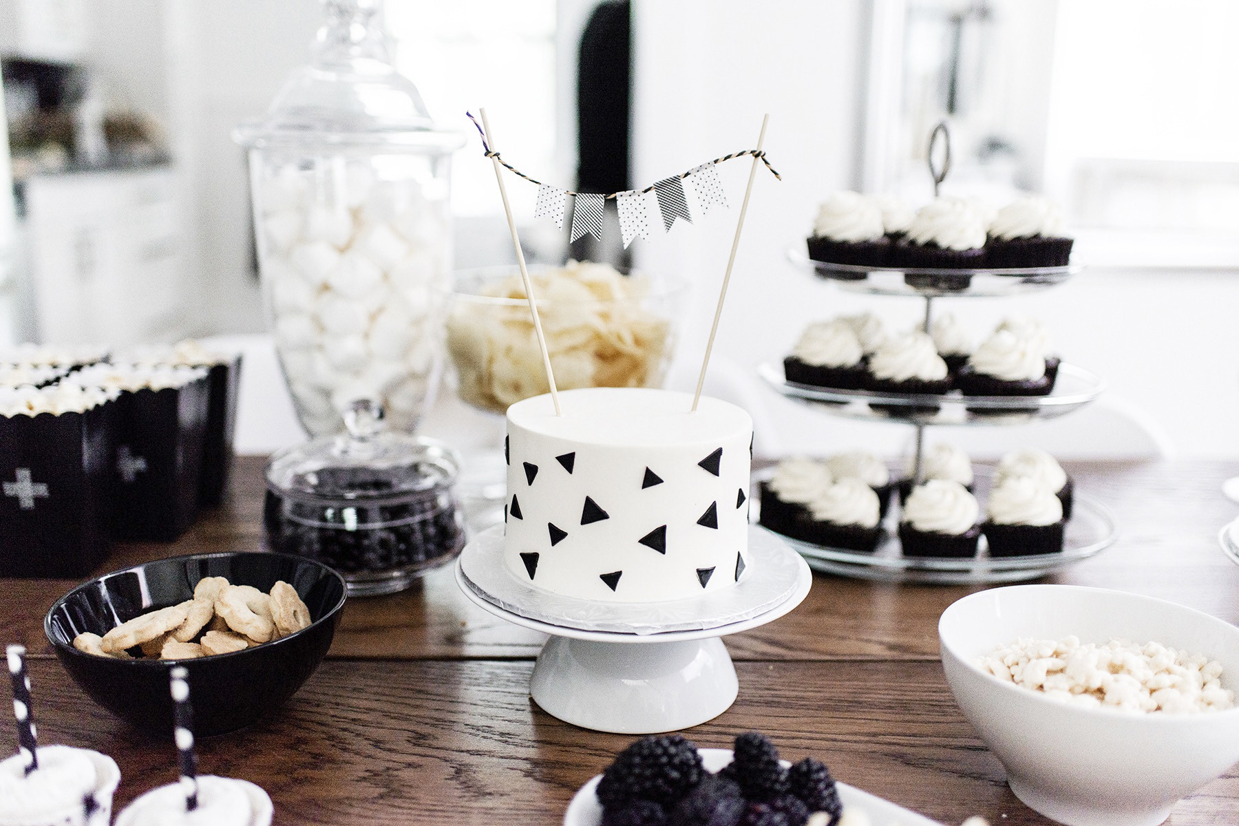 Black And White Birthday Party Ideas
 Monochrome kids birthday party