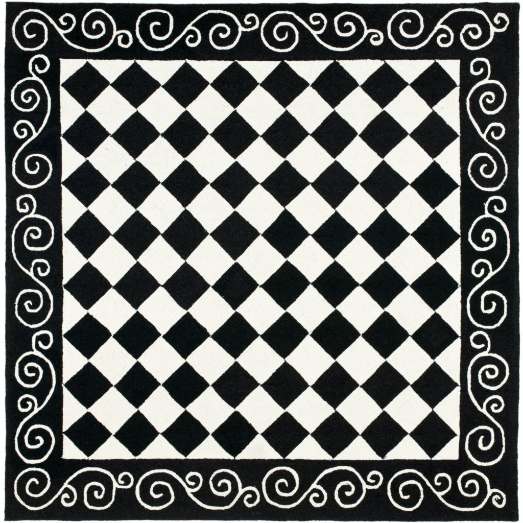 Black And White Kitchen Rugs
 Black and White Checkered Kitchen Rug Whyrll