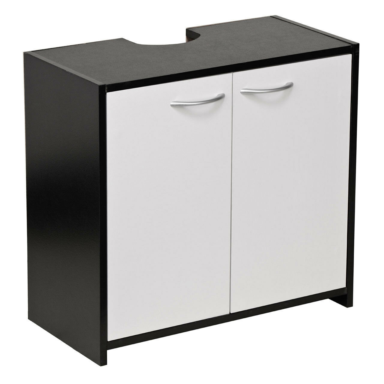 Black Bathroom Floor Cabinet
 BLACK MELAMINE FINISH UNDER SINK BATHROOM FLOOR STORAGE