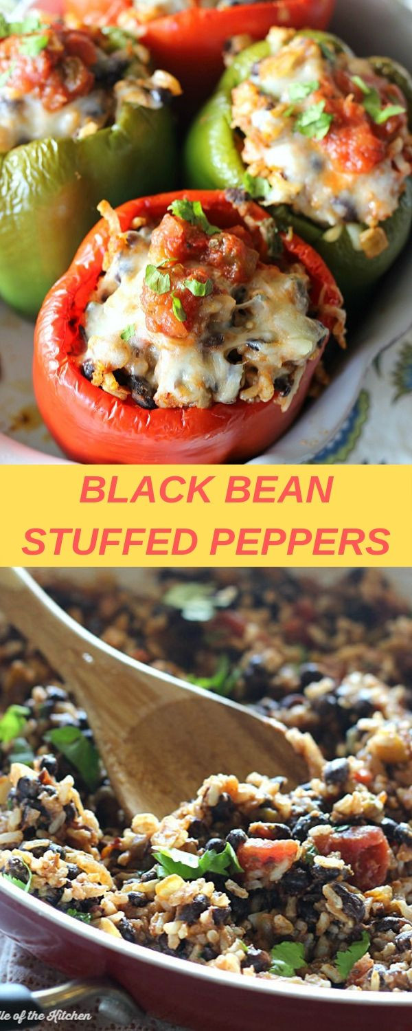 Black Bean Appetizer
 BLACK BEAN STUFFED PEPPERS