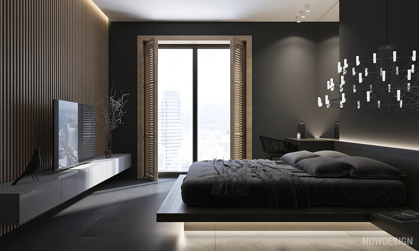 Black Bedroom Walls
 4 Gorgeous Homes With Matte Black Walls