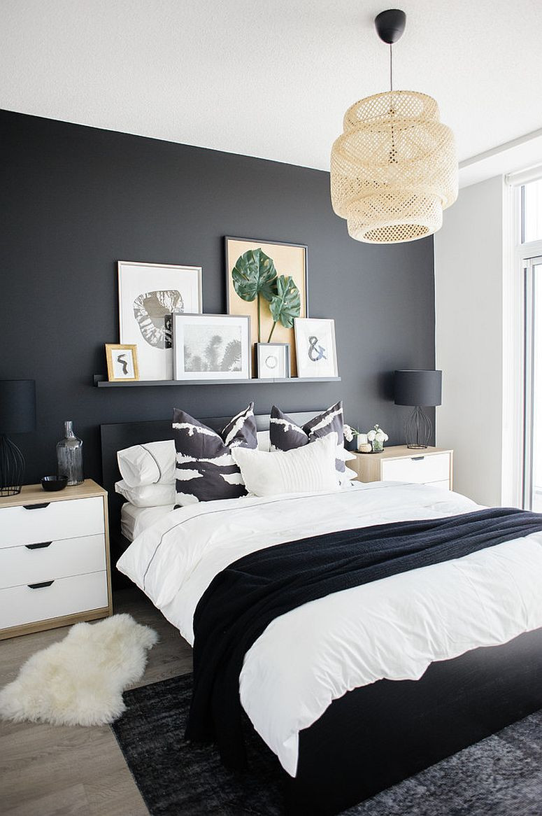 Black Bedroom Walls
 Dark and Dramatic Give Your Bedroom a Glam Makeover with