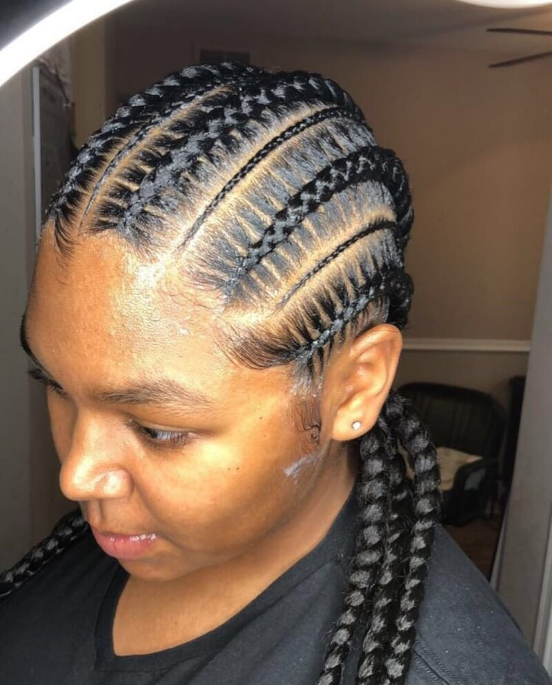 Black Girl Cornrow Hairstyles
 39 Latest Cornrow Styles with Natural Hairstyles for