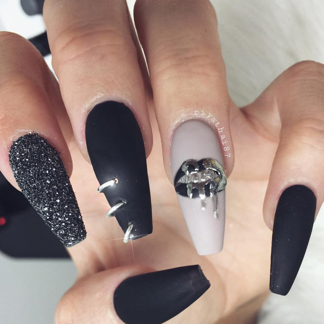 Black Matte Nail Designs
 21 Ideas of Perfect Matte Acrylic Nails