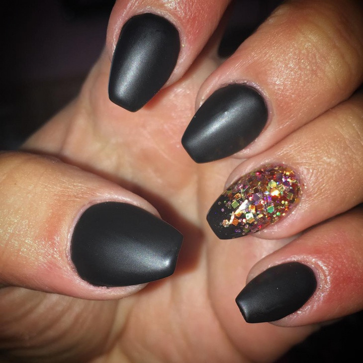 Black Matte Nail Designs
 49 Black Nail Art Designs Ideas