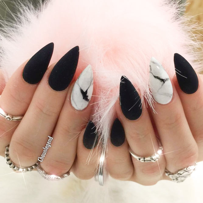 Black Matte Nail Designs
 27 Fancy Ways To Rock Matte Black Nails