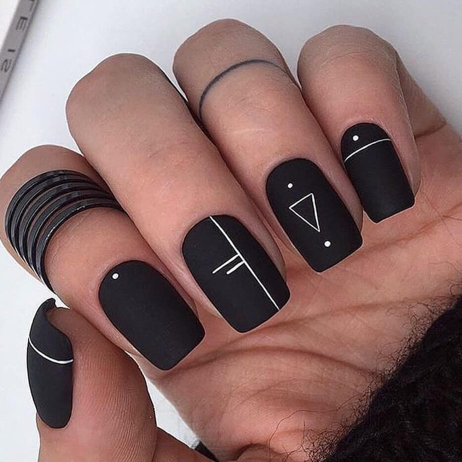 Black Matte Nail Designs
 Nail Art 4589 Best Nail Art Designs Gallery