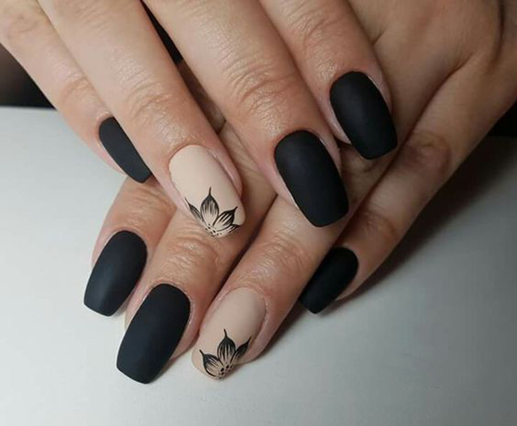 Black Matte Nail Designs
 30 Trendy Matte Black Nails Designs Inspirations Koees Blog