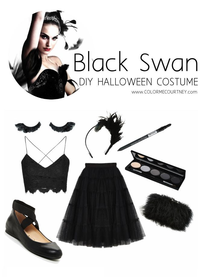 Black Swan Costume DIY
 Easy DIY Halloween Costumes Black Swan ballet