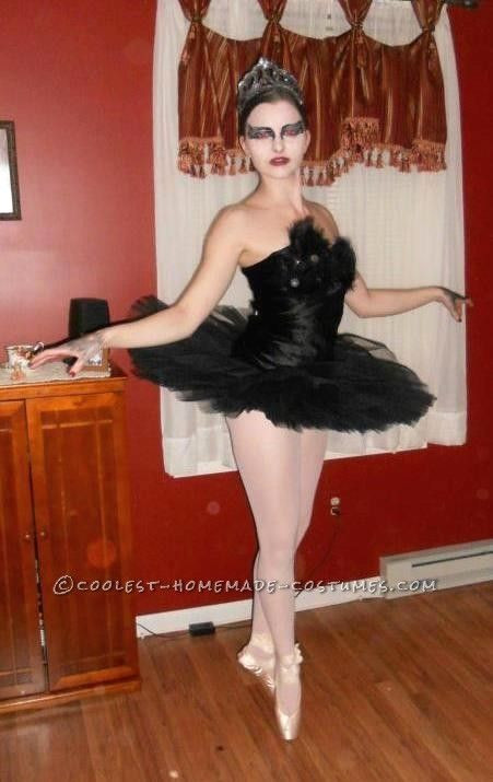 Black Swan Costume DIY
 Homemade Black Swan Halloween Costume