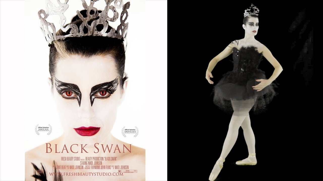 Black Swan Costume DIY
 "Black Swan" Makeup Tutorial Halloween