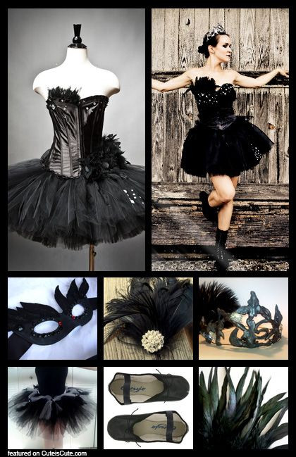 Black Swan Costume DIY
 Black Swan costume