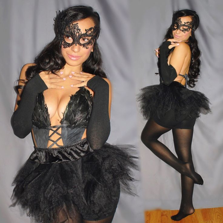 Black Swan Costume DIY
 Halloween 2016 Unique one of a kind custom made Black Swan