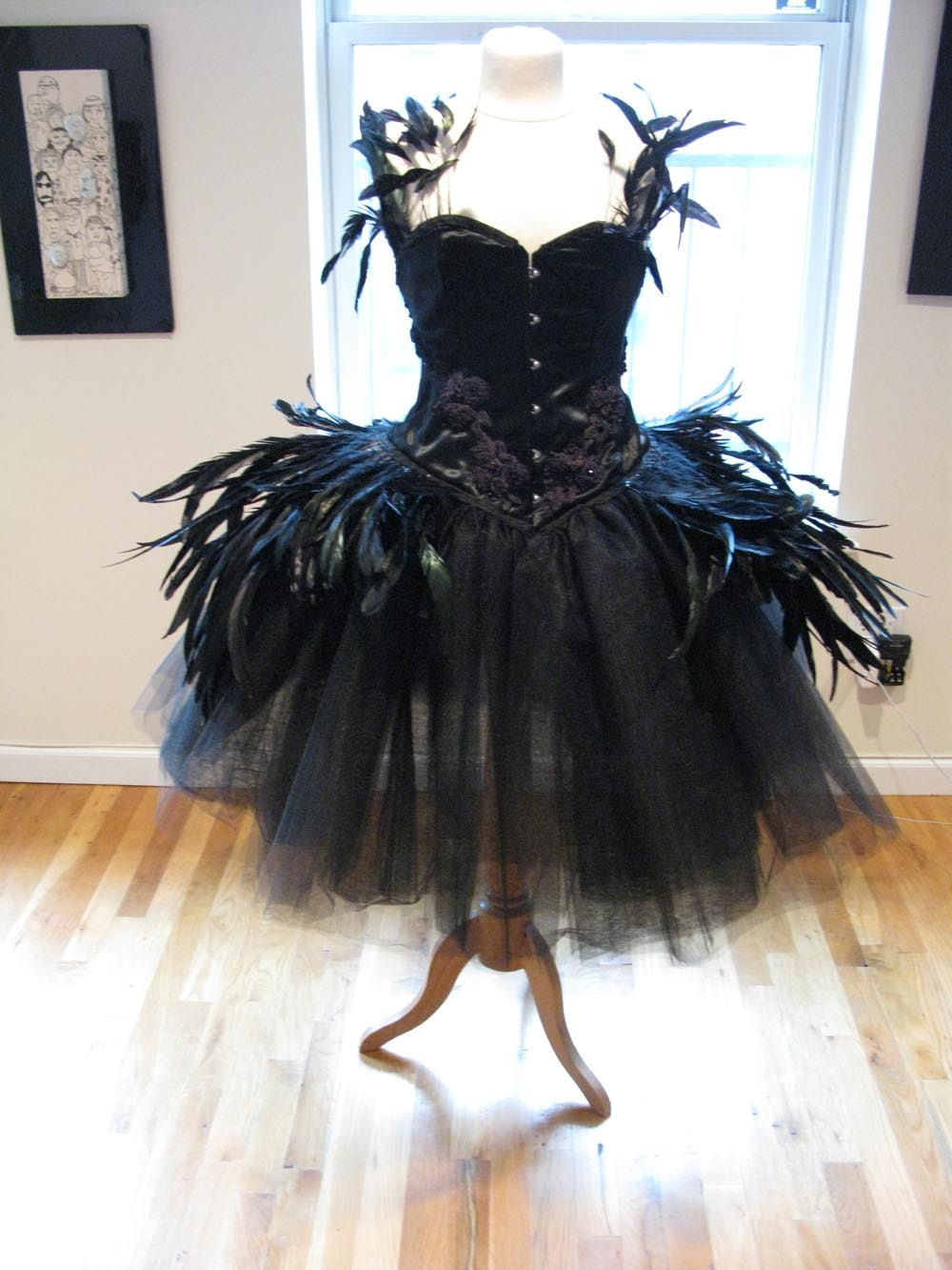 Black Swan Costume DIY
 Deluxe Black SWAN DRESS Costume