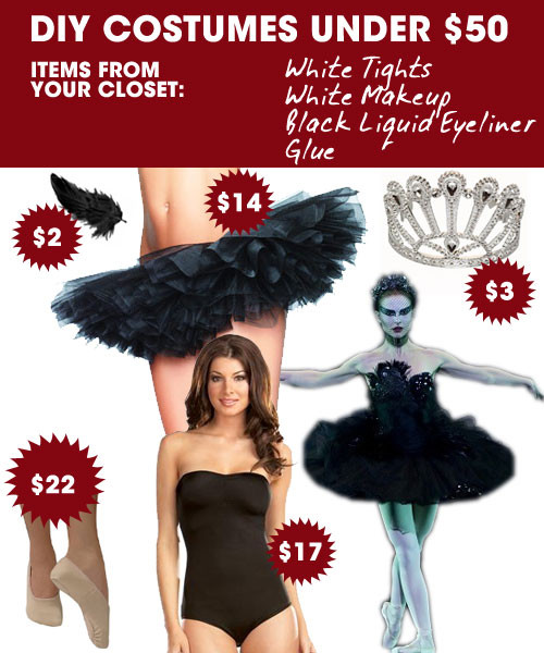 Black Swan Costume DIY
 DIY Halloween Costumes Under $50 — Natalie Portman’s Black