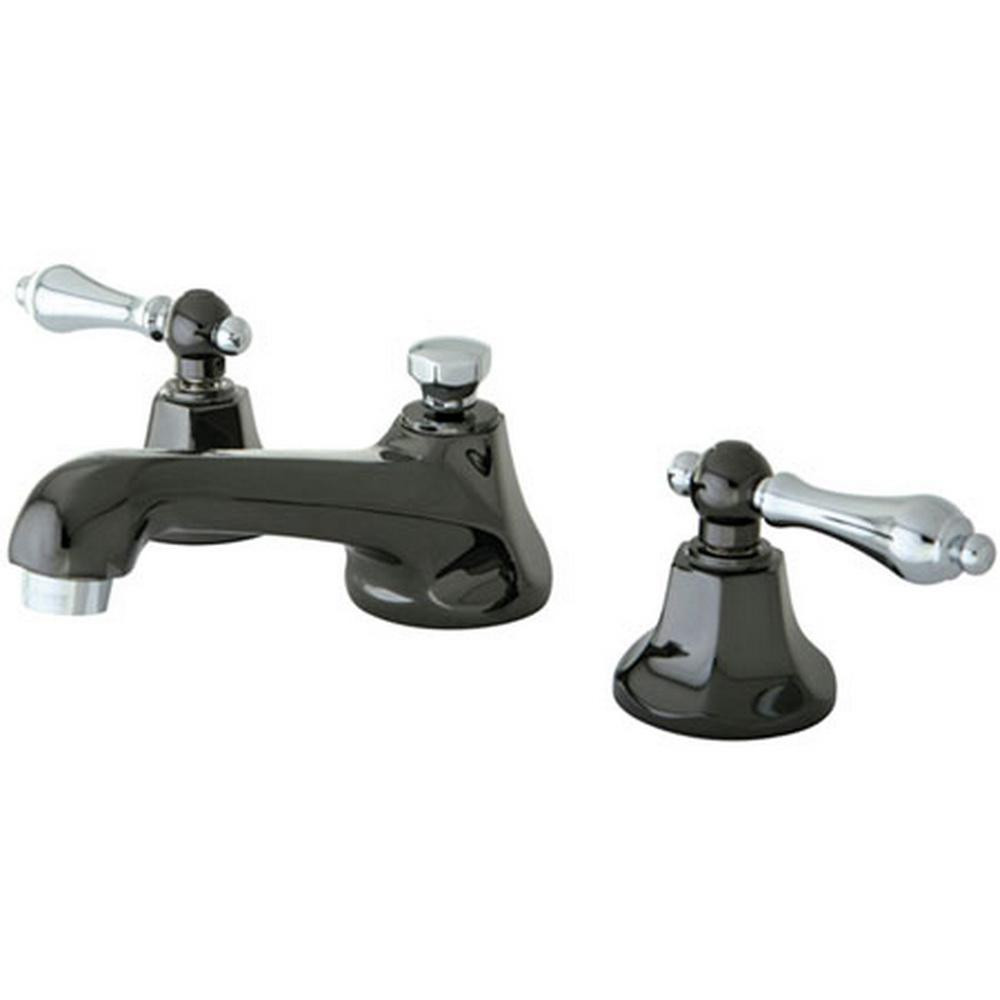 Black Widespread Bathroom Faucet
 Kingston Brass Kate 8 in Widespread 2 Handle Lever