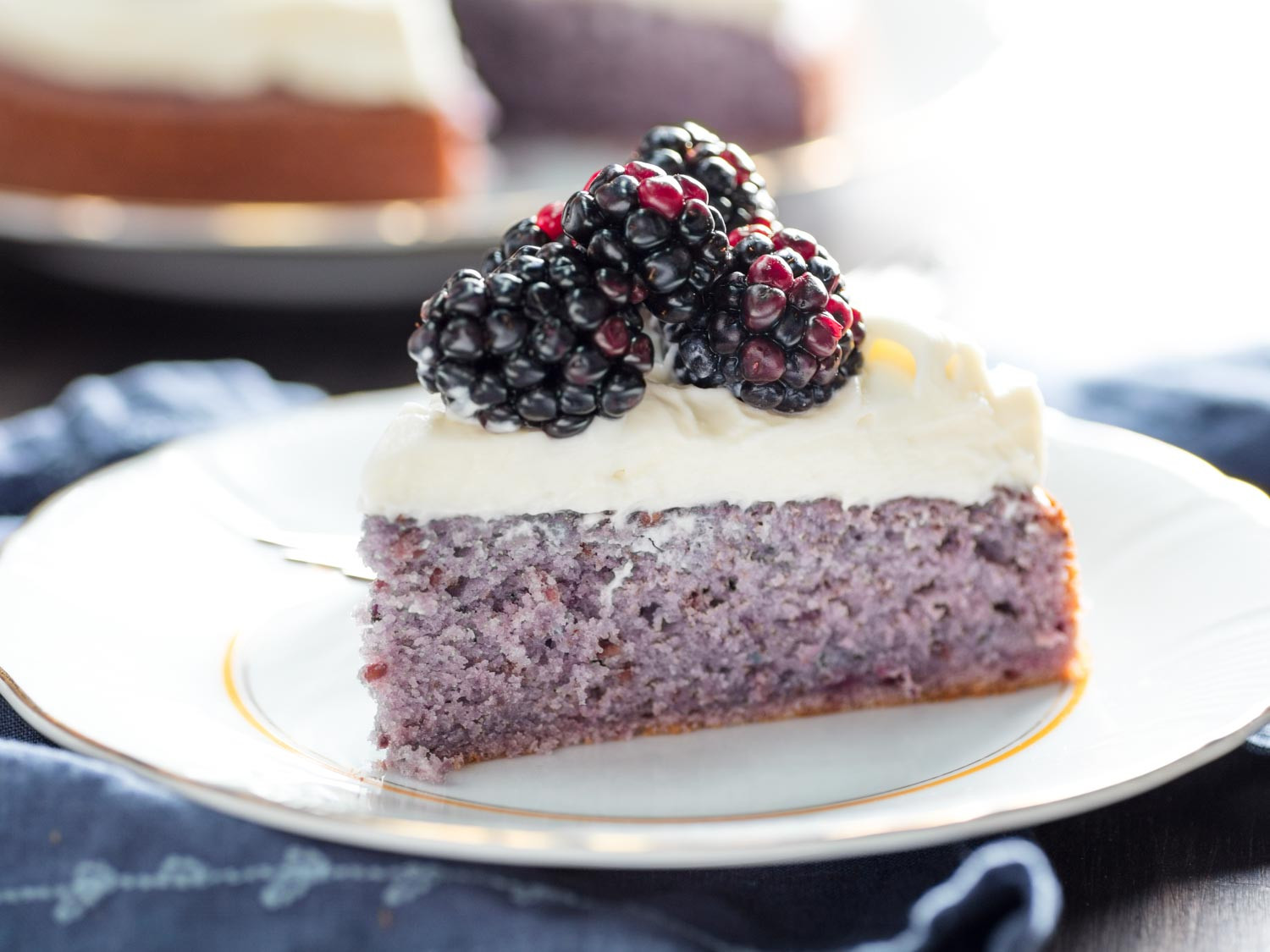 Blackberry Cake Recipe
 Blackberry Cake With Cream Cheese Frosting Recipe