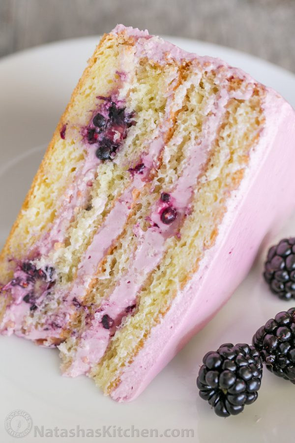 Blackberry Cake Recipe
 Blackberry Cake with Blackberry Frosting Natasha s Kitchen