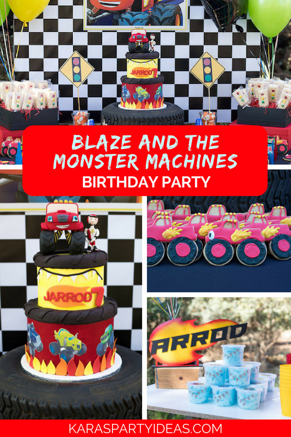 Blaze Party Food Ideas
 Kara s Party Ideas Blaze and the Monster Machines Birthday