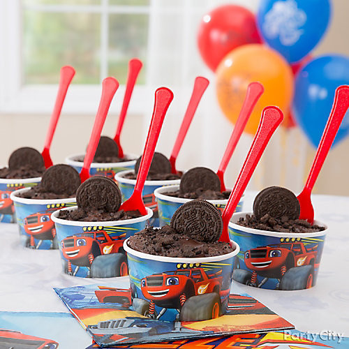 Blaze Party Food Ideas
 Blaze Muddy Treat Idea Party City