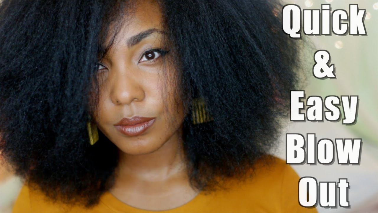 Blowout Hairstyles For Natural Hair
 Quick & Easy Blow Out on Natural Hair