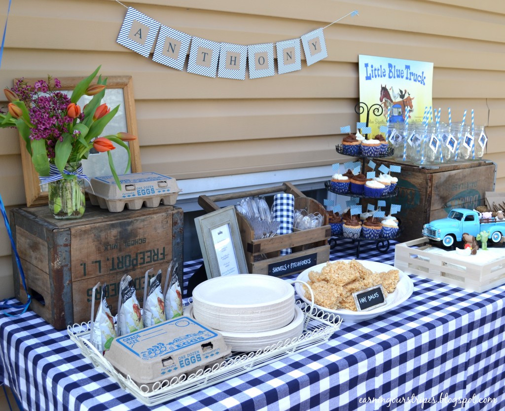 Blue Birthday Decorations
 Little Blue Truck Birthday Party Project Nursery