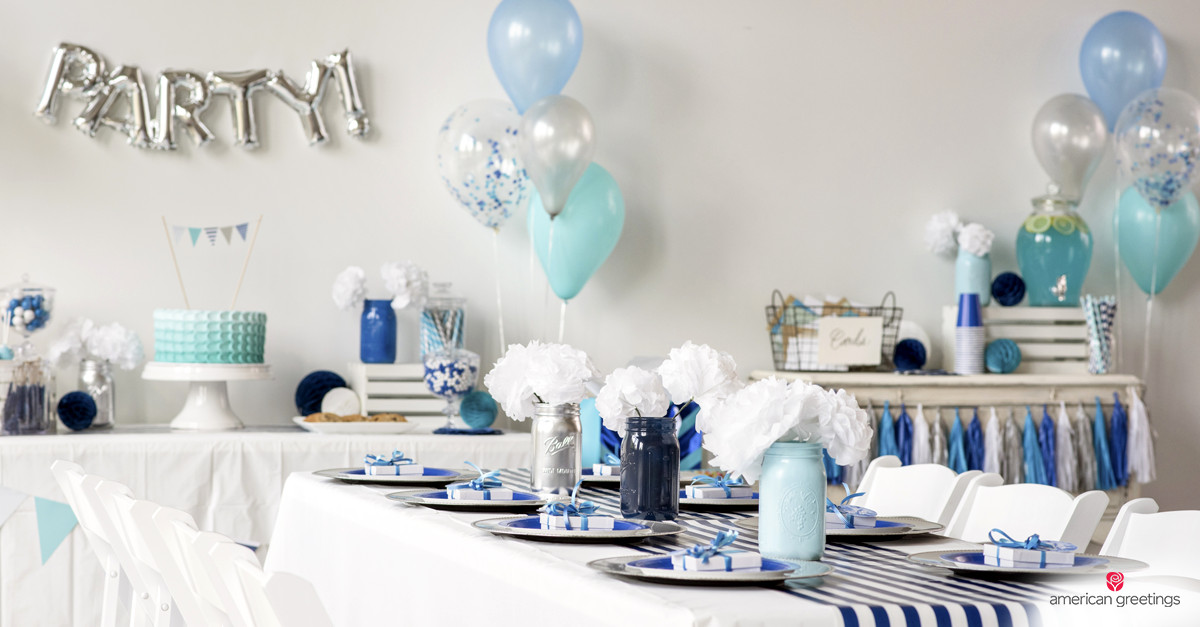 Blue Birthday Decorations
 Blue Birthday Party Ideas