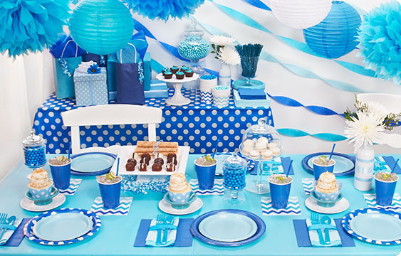 Blue Birthday Decorations
 Blue Party Supplies