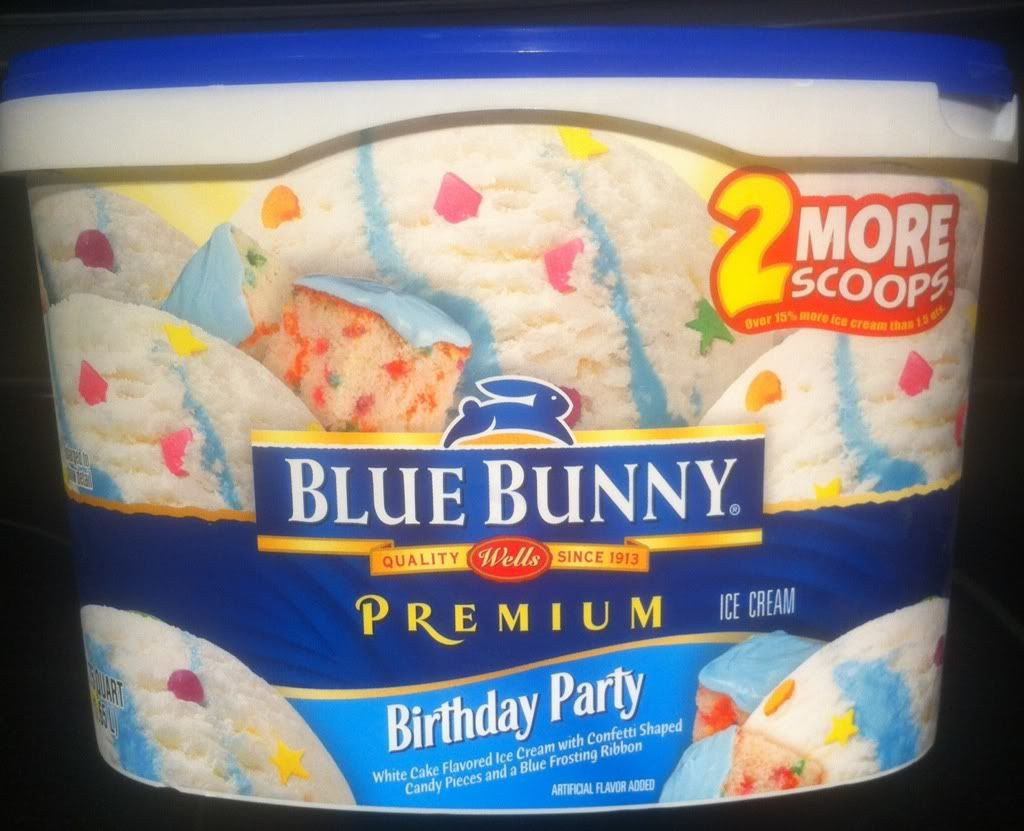 Blue Bunny Birthday Cake Ice Cream
 The College Gourmand Review Blue Bunny Birthday Party