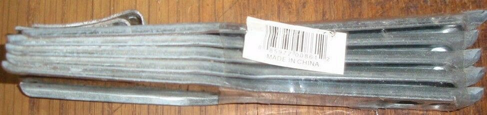 Blue Hawk Landscape Edging
 3 Blue Hawk 5 Pack 7 5 in Silver Steel Edging Stakes New