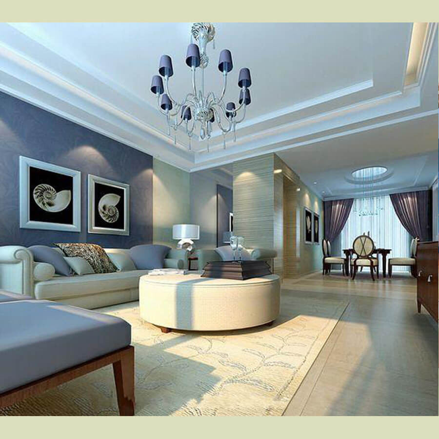 Blue Paint Living Room
 Paint Ideas for Living Room with Narrow Space TheyDesign