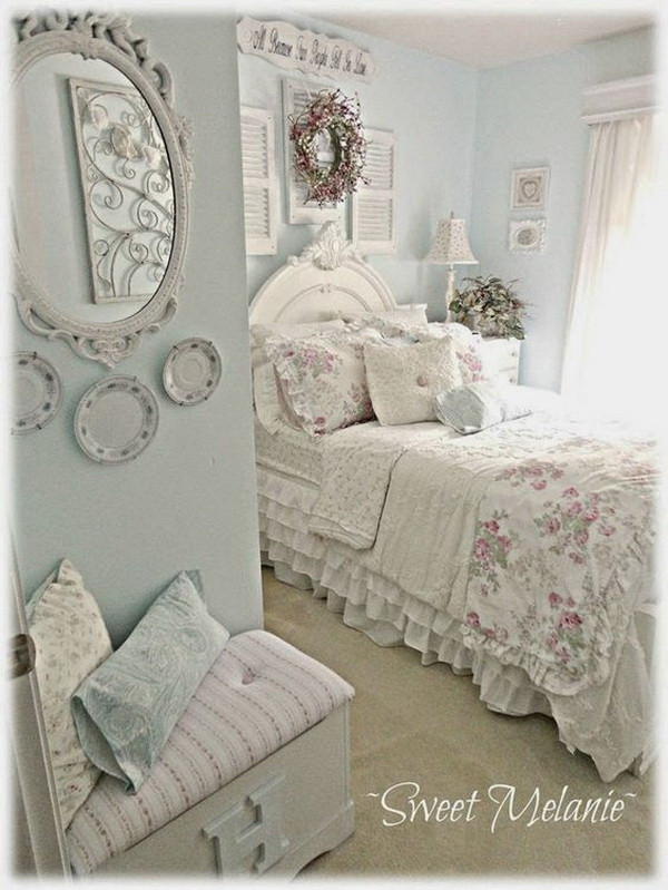 Blue Shabby Chic Bedroom
 30 Cool Shabby Chic Bedroom Decorating Ideas For