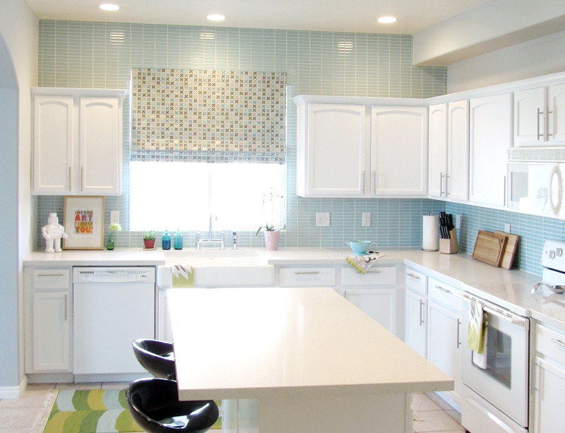 Blue Tile Backsplash Kitchen
 Make the Kitchen Backsplash More Beautiful