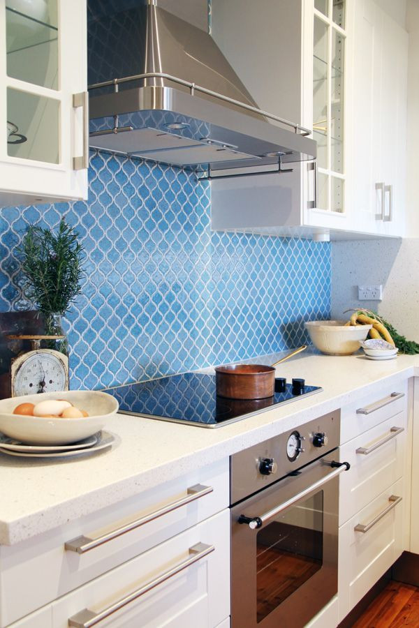 Blue Tile Backsplash Kitchen
 91 best Kitchen Backsplash images on Pinterest