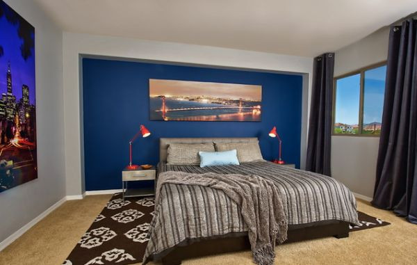 Blue Wall Bedroom
 15 Blue Bedrooms With Soothing Designs