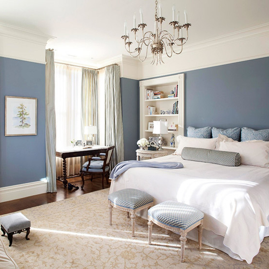 Blue Wall Bedroom
 How to Apply the Best Bedroom Wall Colors to Bring Happy