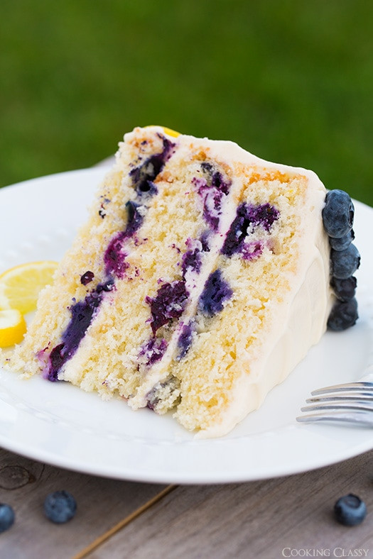 Blueberry Birthday Cake Recipes
 Lemon Blueberry Cake Cooking Classy