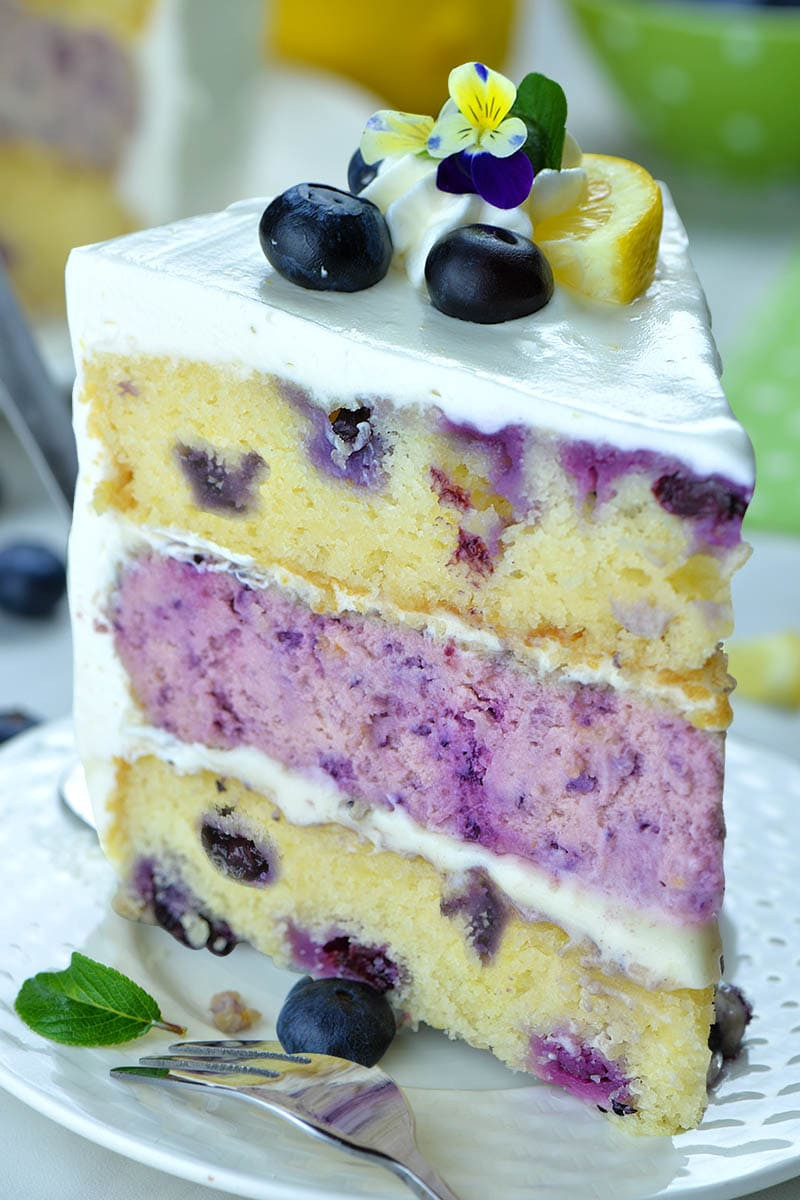 Blueberry Birthday Cake Recipes
 Lemon Blueberry Cheesecake Cake OMG Chocolate Desserts